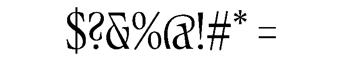 Fenul TRIAL CompressedMedium Instance Font OTHER CHARS