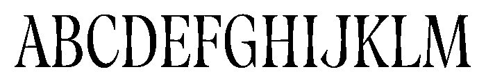 Fenul TRIAL CompressedMedium Instance Font UPPERCASE