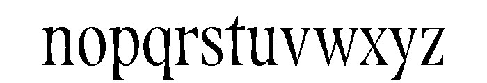 Fenul TRIAL CompressedMedium Instance Font LOWERCASE
