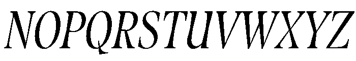 Fenul TRIAL CompressedMediumItalic Instance Font UPPERCASE