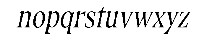Fenul TRIAL CompressedMediumItalic Instance Font LOWERCASE