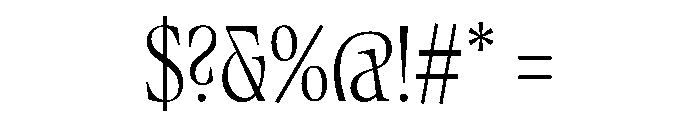 Fenul TRIAL CompressedRegular Instance Font OTHER CHARS