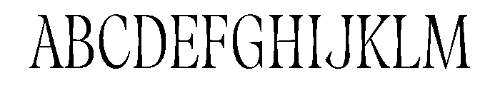 Fenul TRIAL CompressedRegular Instance Font UPPERCASE