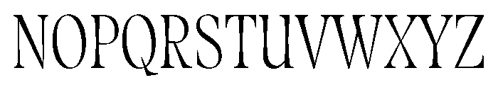 Fenul TRIAL CompressedRegular Instance Font UPPERCASE
