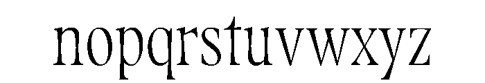 Fenul TRIAL CompressedRegular Instance Font LOWERCASE