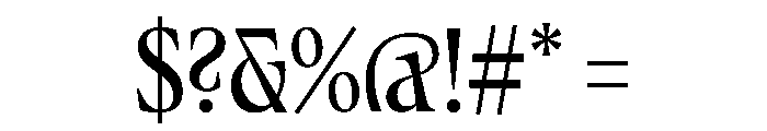 Fenul TRIAL CompressedSemibold Instance Font OTHER CHARS