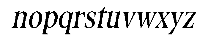 Fenul TRIAL CompressedSemiboldItalic Instance Font LOWERCASE