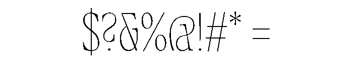 Fenul TRIAL CompressedThin Instance Font OTHER CHARS
