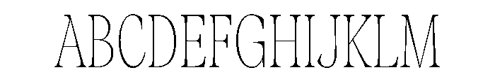 Fenul TRIAL CompressedThin Instance Font UPPERCASE