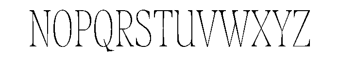 Fenul TRIAL CompressedThin Instance Font UPPERCASE