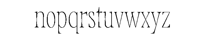 Fenul TRIAL CompressedThin Instance Font LOWERCASE
