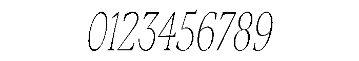Fenul TRIAL CompressedThinItalic Instance Font OTHER CHARS