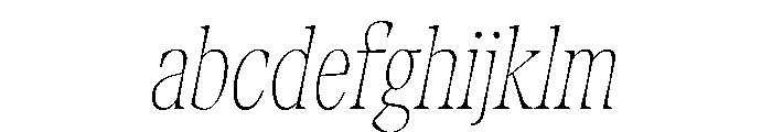 Fenul TRIAL CompressedThinItalic Instance FONT