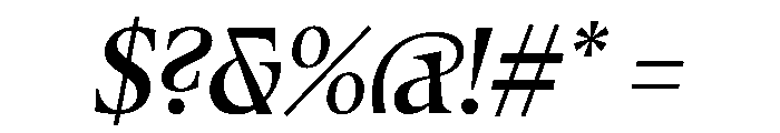 Fenul TRIAL CondensedBoldItalic Instance Font OTHER CHARS