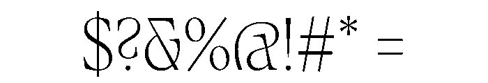 Fenul TRIAL CondensedBook Instance Font OTHER CHARS