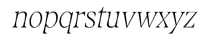 Fenul TRIAL CondensedBookItalic Instance Font LOWERCASE