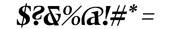 Fenul TRIAL CondensedHeavyItalic Instance Font OTHER CHARS