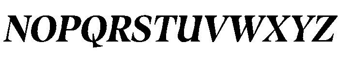 Fenul TRIAL CondensedHeavyItalic Instance Font UPPERCASE