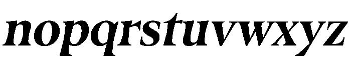 Fenul TRIAL CondensedHeavyItalic Instance Font LOWERCASE