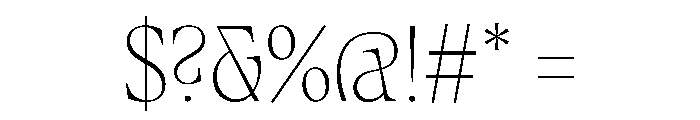 Fenul TRIAL CondensedLight Instance Font OTHER CHARS