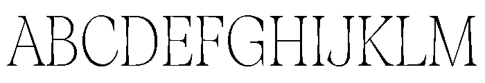 Fenul TRIAL CondensedLight Instance Font UPPERCASE