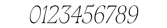 Fenul TRIAL CondensedLightItalic Instance Font OTHER CHARS