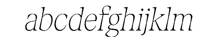 Fenul TRIAL CondensedLightItalic Instance FONT