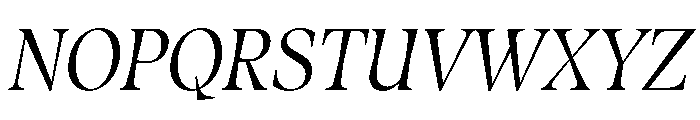 Fenul TRIAL CondensedMediumItalic Instance Font UPPERCASE