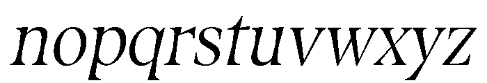 Fenul TRIAL CondensedMediumItalic Instance Font LOWERCASE