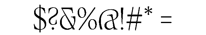 Fenul TRIAL CondensedRegular Instance Font OTHER CHARS