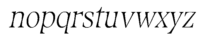 Fenul TRIAL CondensedRegularItalic Instance Font LOWERCASE
