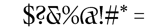 Fenul TRIAL CondensedSemibold Instance Font OTHER CHARS