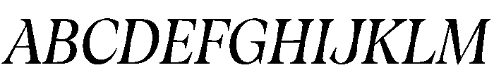 Fenul TRIAL CondensedSemiboldItalic Instance Font UPPERCASE