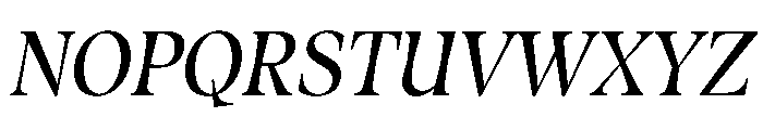 Fenul TRIAL CondensedSemiboldItalic Instance Font UPPERCASE