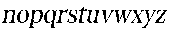 Fenul TRIAL CondensedSemiboldItalic Instance Font LOWERCASE