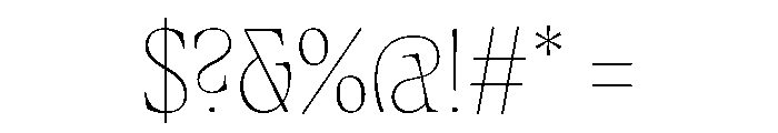 Fenul TRIAL CondensedThin Instance Font OTHER CHARS