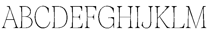 Fenul TRIAL CondensedThin Instance Font UPPERCASE