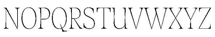Fenul TRIAL CondensedThin Instance Font UPPERCASE