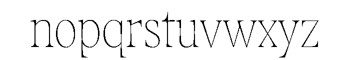 Fenul TRIAL CondensedThin Instance Font LOWERCASE
