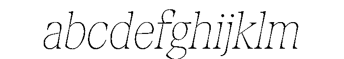 Fenul TRIAL CondensedThinItalic Instance FONT
