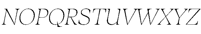 Fenul TRIAL StandardLightItalic Instance Font UPPERCASE