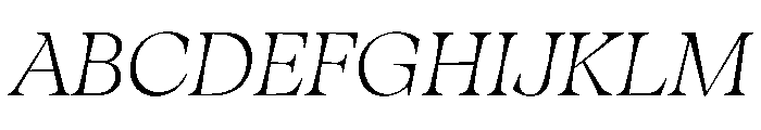 Fenul TRIAL StandardRegularItalic Instance Font UPPERCASE