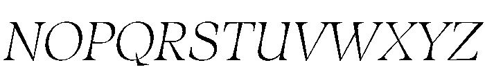 Fenul TRIAL StandardRegularItalic Instance Font UPPERCASE