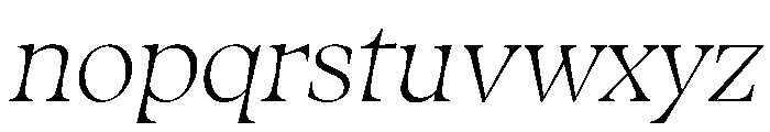 Fenul TRIAL StandardRegularItalic Instance Font LOWERCASE