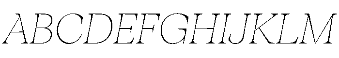 Fenul TRIAL StandardThinItalic Instance Font UPPERCASE