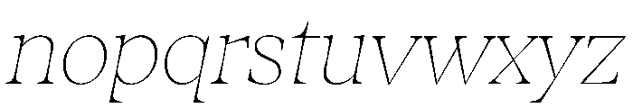 Fenul TRIAL StandardThinItalic Instance Font LOWERCASE