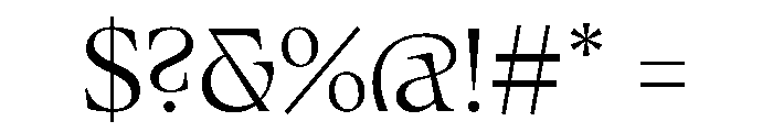 FenulStandard Medium TRIAL Font OTHER CHARS