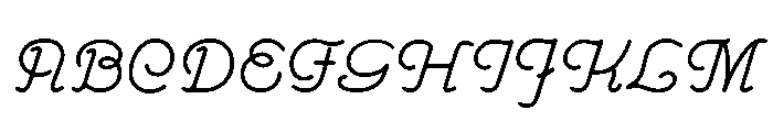 Feroniapi MediumItalic Font UPPERCASE