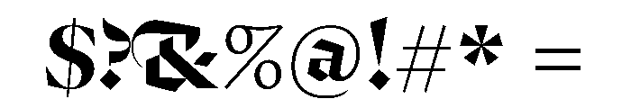 Ferro BlackI Font OTHER CHARS