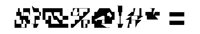 Ferro BlackIII Font OTHER CHARS